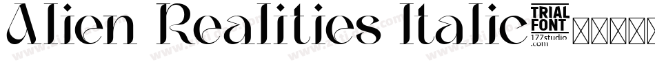 Alien Realities Italic字体转换